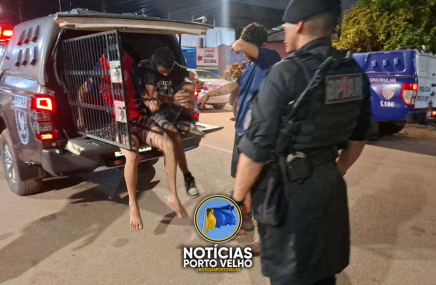FURTO EM ANDAMENTO TERMINA COM TRIO PRESO NO BAIRRO LAGOA, ZONA LESTE DE PORTO VELHO