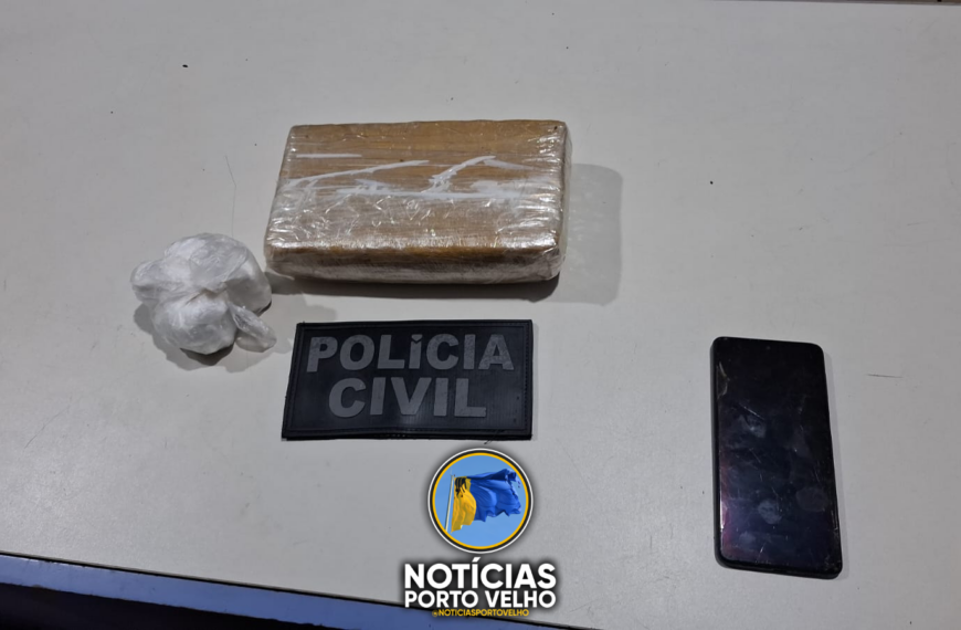 JOVEM DE 19 ANOS É PRESO COM MAIS DE 1 QUILO DE MACONHA DURANTE ABORDAGEM NA BR-364 EM MUTUM-PARANÁ