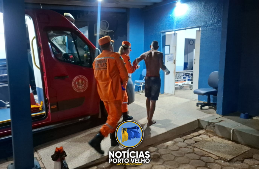 HOMEM É ESFAQUEADO E SE ESCONDE EM TERRENO PARA ESCAPAR DE MORTE EM PORTO VELHO