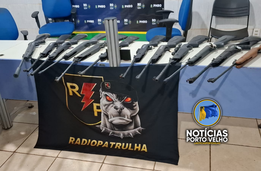 QUADRILHA QUEBROU PAREDE, INVADE LOJA E FURTA 12 CARABINAS EM PORTO VELHO; UM SUSPEITO É PRESO