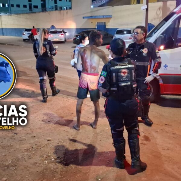 Homem esfaqueado se recusa a receber atendimento médico e Polícia é acionada