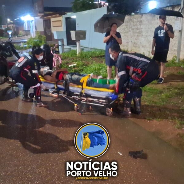 GRAVE ACIDENTE ENTRE MOTO E CARRO TERMINA COM FAMÍLIA ATROPELADA NA ZONA SUL