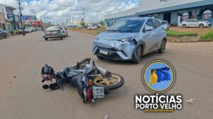 COLISÃO DEIXA MOTOCICLISTA FERIDO NA AVENIDA MAMORÉ EM&hellip;