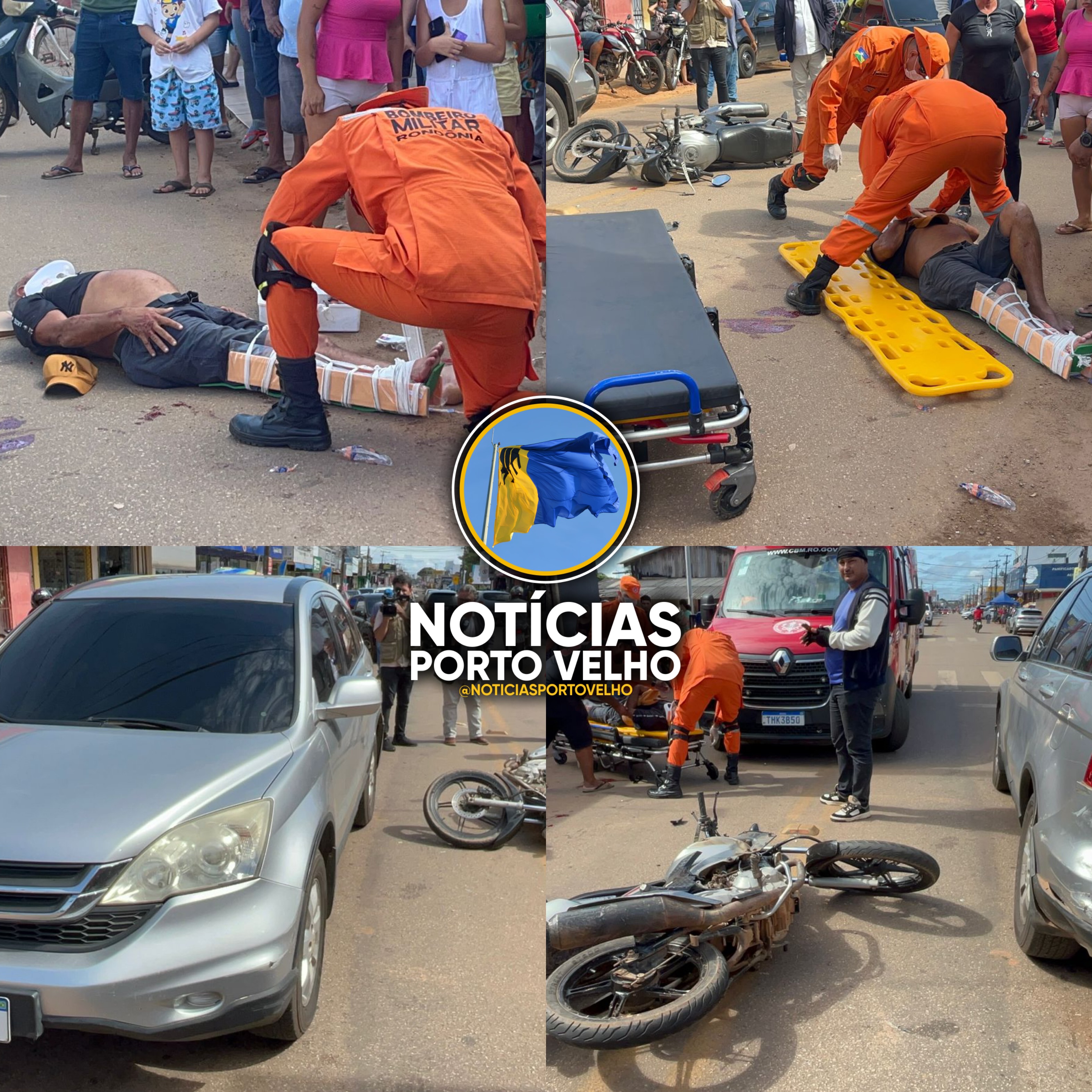 GRAVE ACIDENTE DE TRÂNSITO DEIXA MOTOCICLISTA COM FRATURA EXPOSTA NA ZONA LESTE DE PORTO VELHO