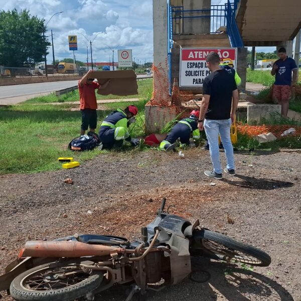 GRAVÍSSIMO ACIDENTE NA BR-364 DEIXA MOTOCICLISTA EM ESTADO GRAVE