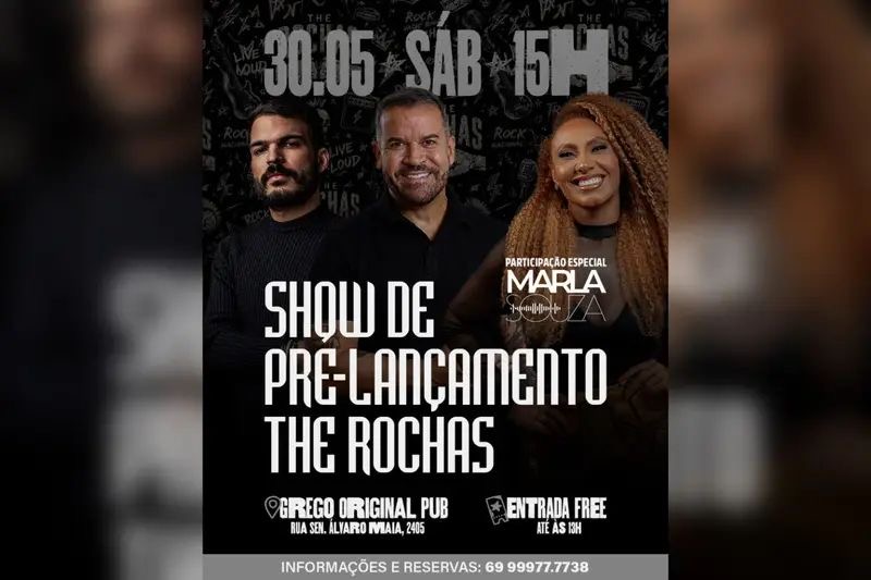 BANDA THE ROCHAS FAZ PRÉ-LANÇAMENTO NO GREGO ORIGINAL PUB EM PORTO VELHO