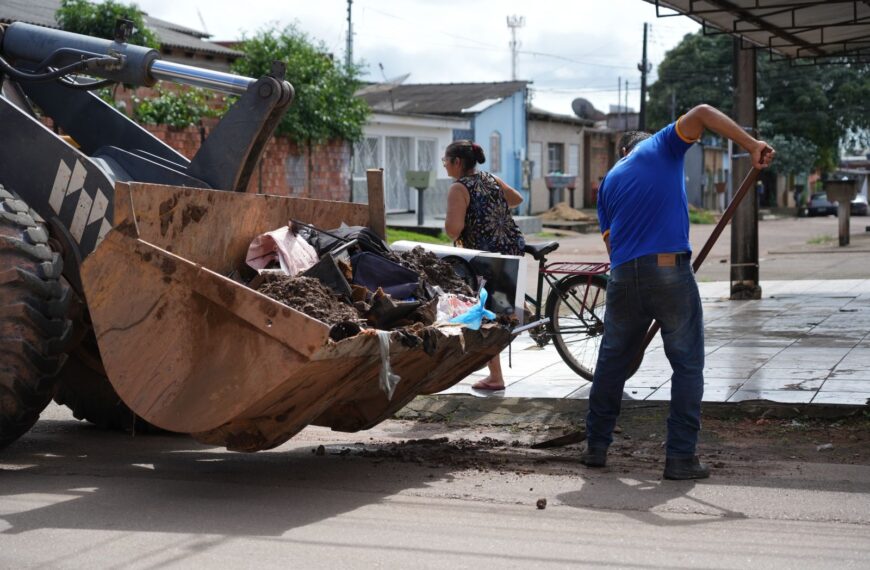 Prefeitura intensifica mutirões de limpeza urbana em várias regiões de Porto Velho