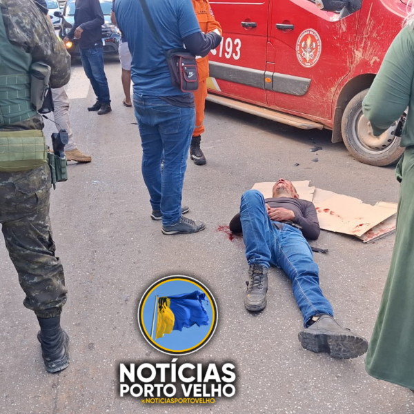 GRAVE ACIDENTE NA AVENIDA GOVERNADOR JORGE TEIXEIRA DEIXA MOTOBOY DE DELIVERY INCONSCIENTE EM Porto Velho
