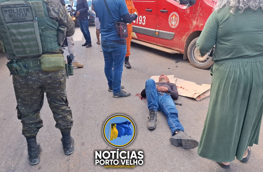 GRAVE ACIDENTE NA AVENIDA GOVERNADOR JORGE TEIXEIRA DEIXA MOTOBOY DE DELIVERY INCONSCIENTE EM Porto Velho