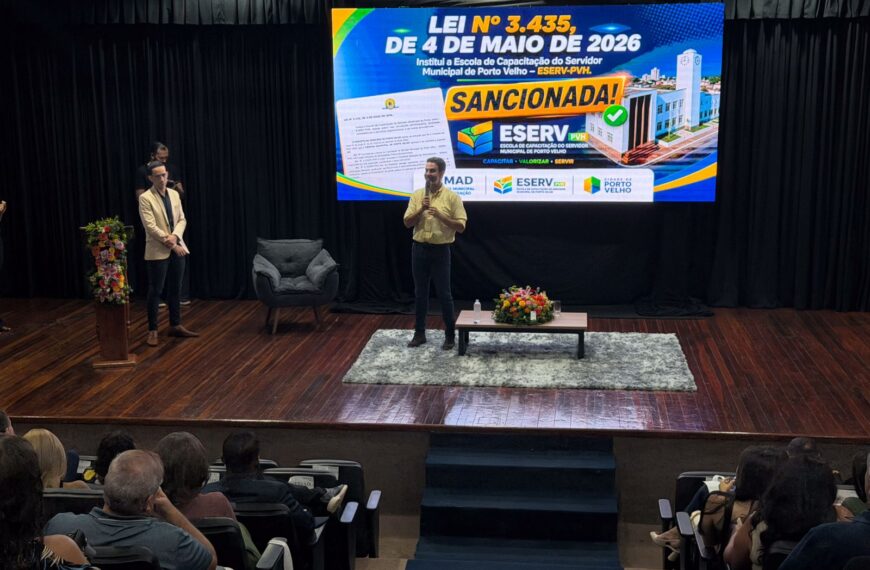 Prefeitura de Porto Velho lança escola permanente de capacitação para servidores