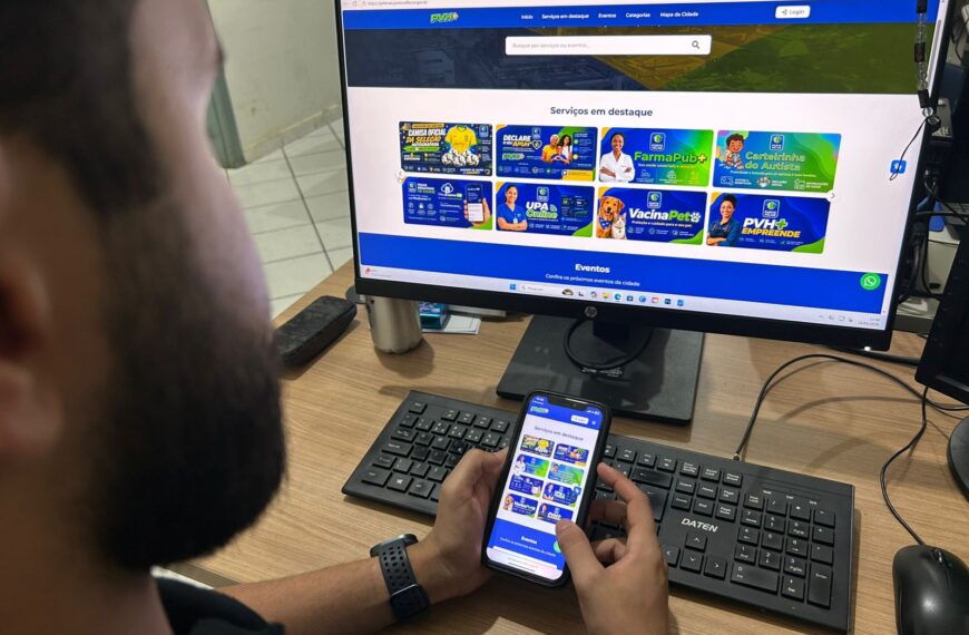 Nova plataforma digital unifica serviços e promete revolucionar atendimento em Porto Velho