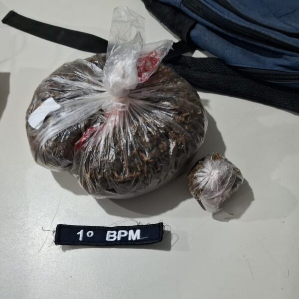 TRÁFICO NA ZONA LESTE: Homem de 36 anos é preso com quase 300 gramas de maconha durante abordagem da PM
