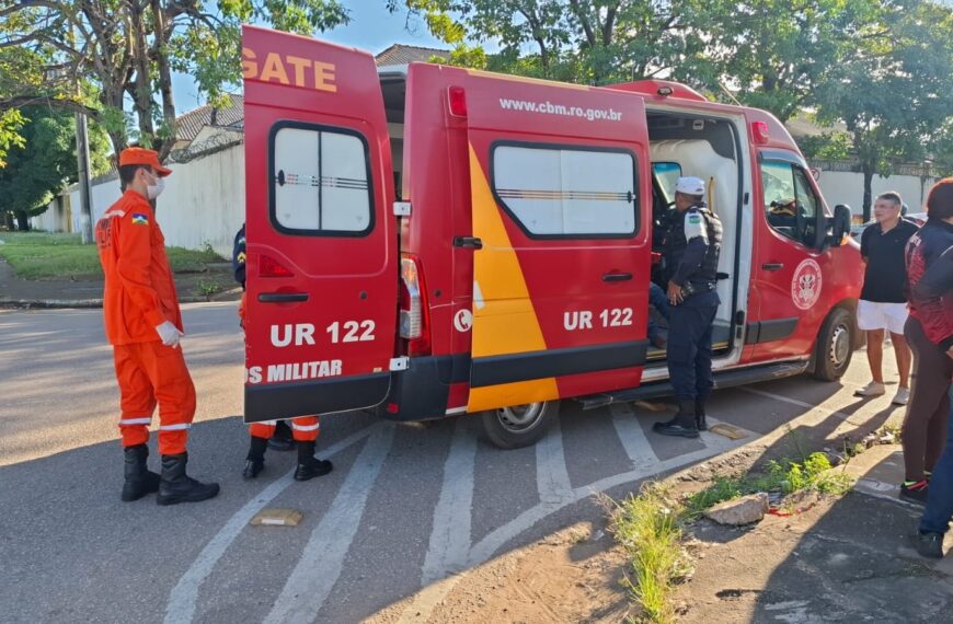MOTO APLICATIVO E CONDUTORA DE HONDA TITAN FICAM FERIDOS APÓS ACIDENTE NA REGIÃO CENTRAL DE PORTO VELHO