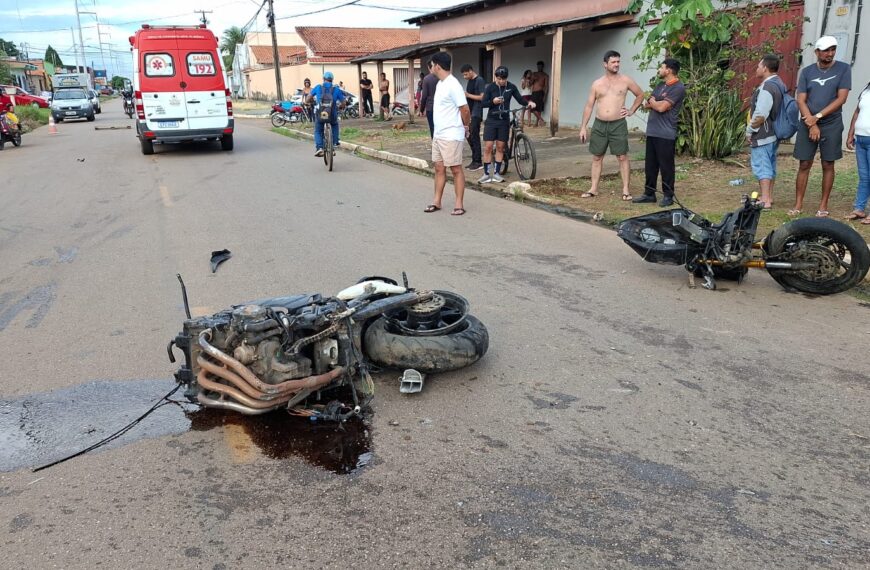 CONDUTOR DE HORNET 600 FICA EM ESTADO GRAVE APÓS MOTO PARTIR AO MEIO EM ACIDENTE