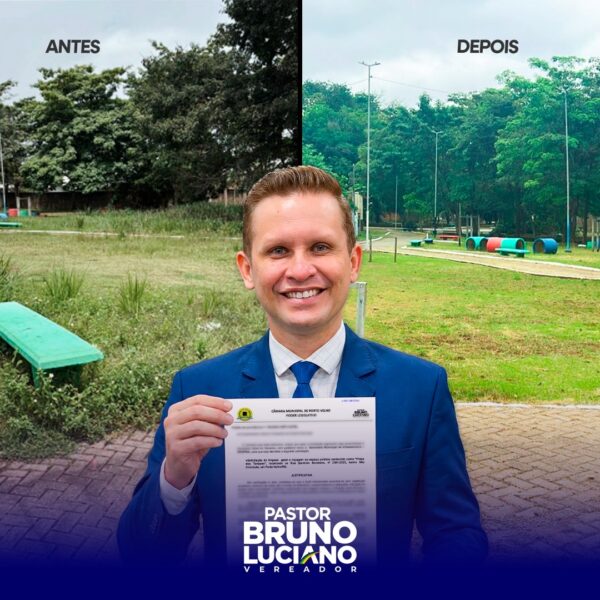 PEDIDO DO VEREADOR PASTOR BRUNO LUCIANO É ATENDIDO E PRAÇA DOS TANQUES RECEBE LIMPEZA E ROÇAGEM NO BAIRRO SÃO CRISTÓVÃO