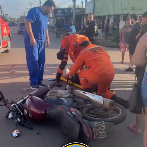 ACIDENTE ENVOLVENDO CARRO E TRÊS MOTOCICLETAS DEIXA FERIDOS EM PORTO VELHO