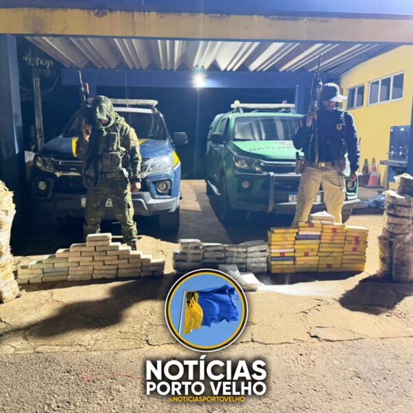 NA BR-364 OPERAÇÃO CONJUNTA ENTRE BPFRON E PRF TERMINA COM SETE PRESOS E APREENSÃO DE QUASE 200 KG DE DROGAS