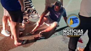 NA SALGADO FILHO PEDESTRE E MOTOCICLISTA FICAM FERIDOS&hellip;