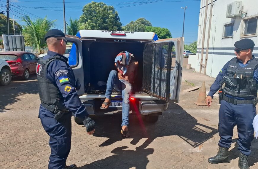 SGT ROCHA E CB JUCINEI PRENDEM VULGO “DA ROÇA”, FORAGIDO COM MAIS DE 20 ANOS DE CONDENAÇÃO EM PORTO VELHO