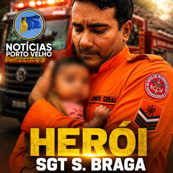 Herói de folga: Bombeiro salva bebê de tragédia iminente após mulher entrar em surto em avenida de Porto Velho