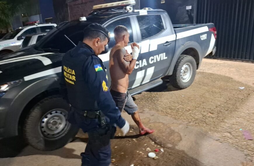 Homem é preso após agredir esposa e filha e fazer ameaças de morte contra familiares