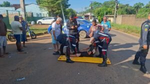CASAL FICA FERIDO APÓS ACIDENTE ENTRE MOTO E&hellip;