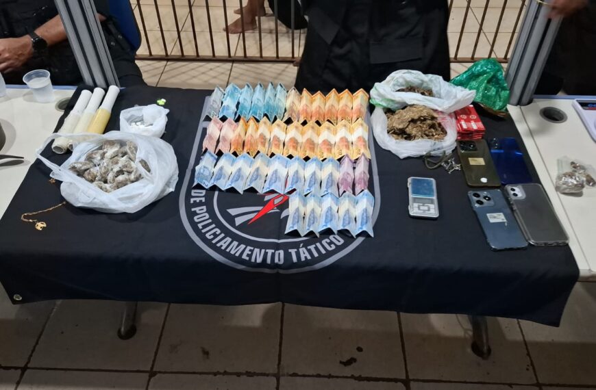 Operação contra o crime organizado desarticula ponto de tráfico, apreende drogas e expõe criança a ambiente criminoso em Porto Velho