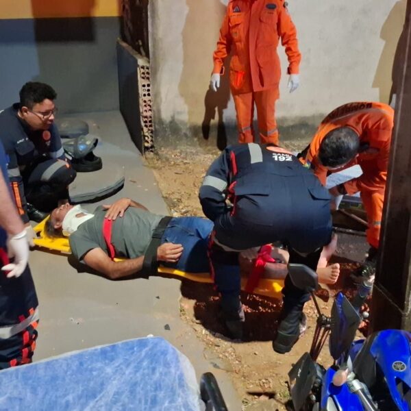 MOTOCICLISTA FICA FERIDO APÓS BATER EM POSTE NA ZONA LESTE DE PORTO VELHO