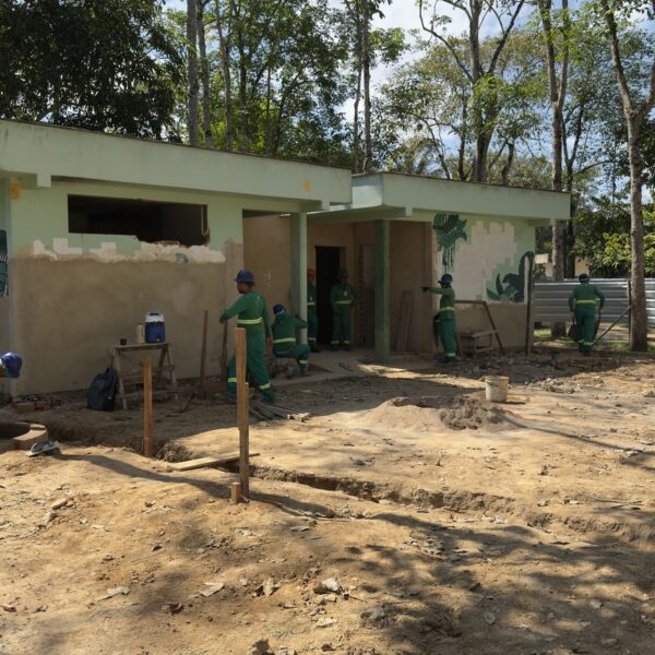 Obras do Parque Circuito avançam e incluem fonte interativa, playground e banheiros em Porto Velho
