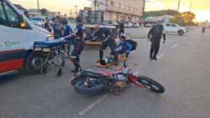 GRAVE ACIDENTE ENTRE MOTOCICLETAS DEIXA MULHER FERIDA EM&hellip;