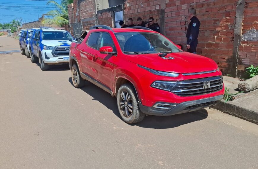 POLÍCIA MILITAR RECUPERA CAMINHONETE ROUBADA EM ARIQUEMES E EVITA POSSÍVEL ATAQUE DE FACÇÃO EM PORTO VELHO
