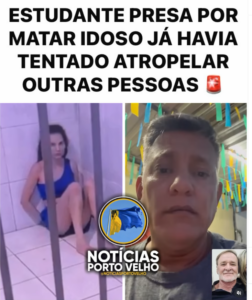ESTUDANTE DE MEDICINA PRESA POR MATAR IDOSO JÁ&hellip;