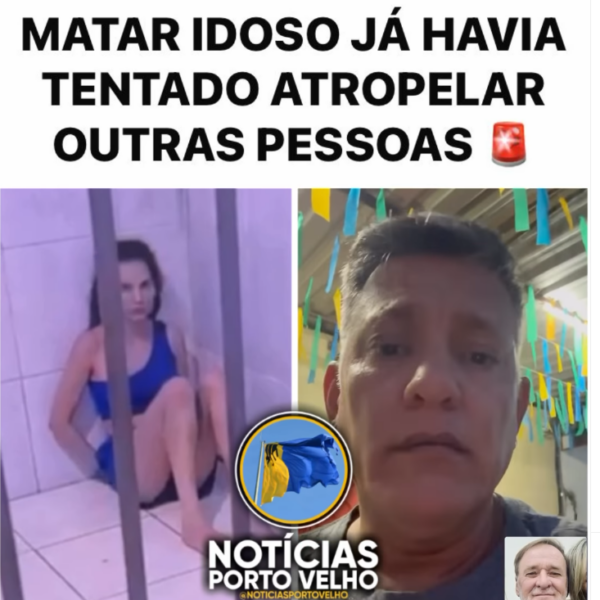 ESTUDANTE DE MEDICINA PRESA POR MATAR IDOSO JÁ TERIA TENTADO ATROPELAR OUTRAS PESSOAS EM PORTO VELHO