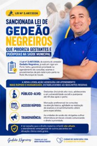 Sancionada lei de Gedeão Negreiros que prioriza gestantes&hellip;