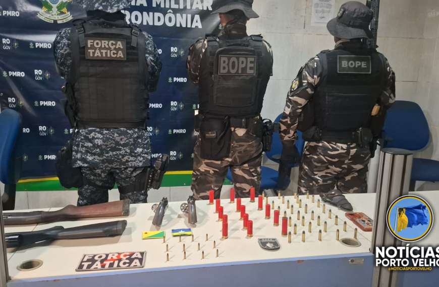 OPERAÇÃO BRASIL CONTRA O CRIME ORGANIZADO PRENDE HOMEM COM QUATRO ARMAS DE FOGO EM PONTA DO ABUNÃ
