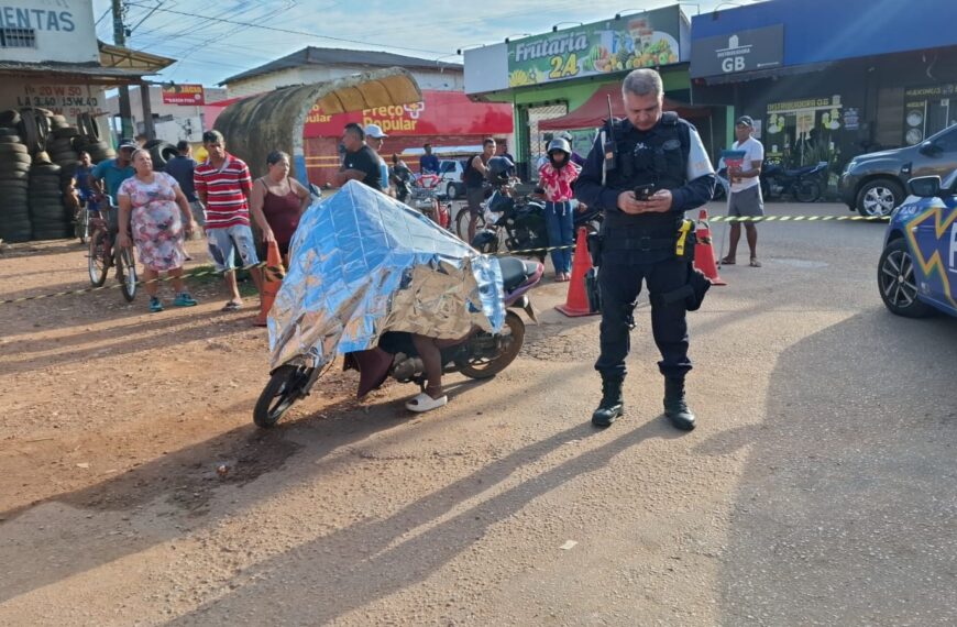 MULHER DE 40 ANOS MORRE APÓS SOFRER MAL SÚBITO ENQUANTO CONDUZIA MOTOCICLETA EM PORTO VELHO