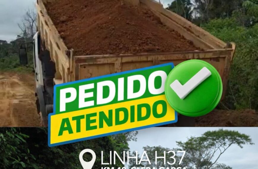 Vereador Adriano Gomes acompanha patrolamento e encascalhamento na Linha H37, na Gleba Garça