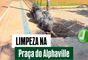 Praça do Alphaville recebe limpeza após pedido do&hellip;