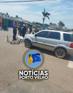 Idosa fica ferida após ser atingida por caminhão&hellip;
