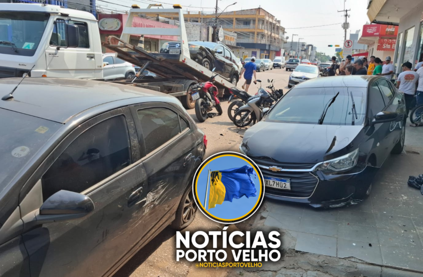 GRAVE ACIDENTE NA AVENIDA CALAMA TERMINA COM MOTORISTA PRESO E DESTRUIÇÃO DE BLINDEX DE PANIFICADORA EM PORTO VELHO