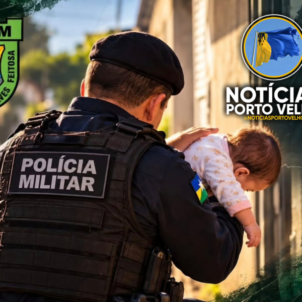 POLICIAL MILITAR SALVA BEBÊ DE 6 MESES APÓS CRIANÇA SE ENGASGAR EM PORTO VELHO