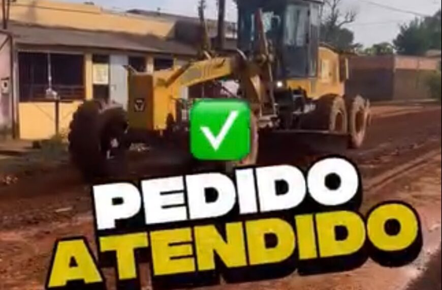 Pedido do vereador Adriano Gomes é atendido e máquinas avançam na recuperação da Rua&hellip;