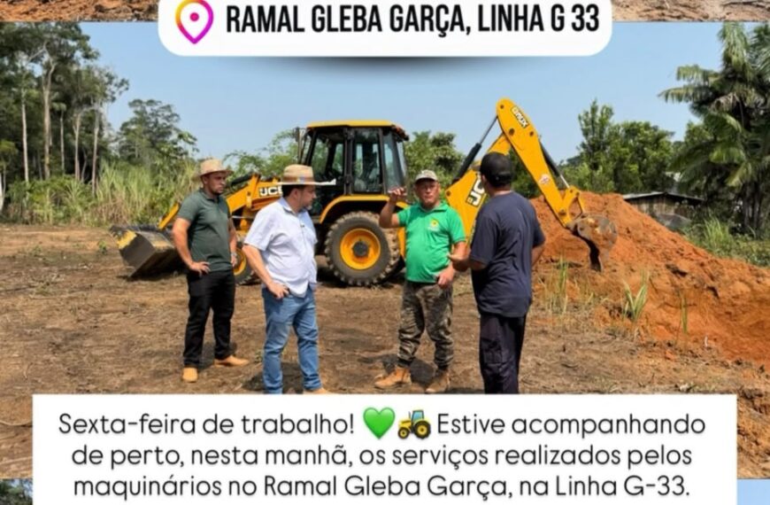 Pedido do vereador Adriano Gomes é atendido com serviços mecanizados no Ramal Gleba Garça
